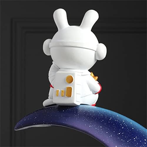 UXZDX Creative Astronaut Cartoon Rabbit Corredor Storage Storage Resin Home Decoration Candy Fruit Storage Furniture (Cor: A, tamanho