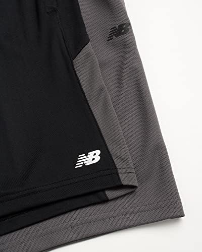 New Balance Boys 'Active Shorts - 2 pacote de malha atlética Shorts de basquete