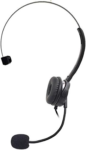 Jogos e bate-papo ouvido único com espuma de microfone de boom coberto para laptops PC telefones PS4 Xbox One/X Nintendo One