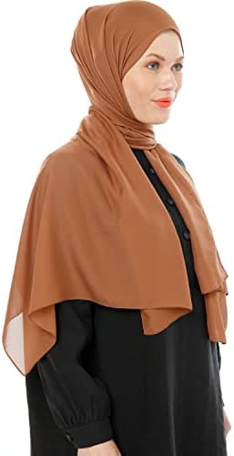 Ayisah Selda - Hijab for Women, Chiffon Hijab Sconst - Long Hijabs Sconsts - Hijab de cachecol muçulmano - Hijab Shawl