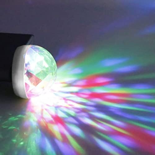 Luzes de festa ativadas com som com iluminação de DJ, mini disco lumin disco bola estroboscópio lâmpada de lâmpada