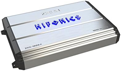 HIFONICS ZXX-1000.4 ZEUS Four Channel Car Audio Amplifier-Classe A/B Amp, 1000 watts, dissipador de calor de alumínio, crossover eletrônico variável, logotipo iluminado