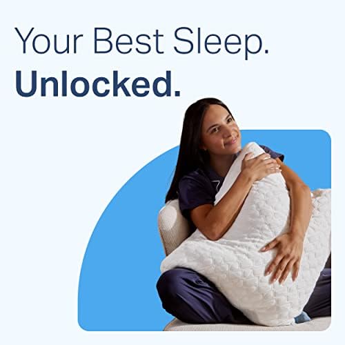 Sleep é a fundação queen size em tamanho de espuma de memória travesseiros para dormir - travesseiros ajustáveis ​​e de resfriamento