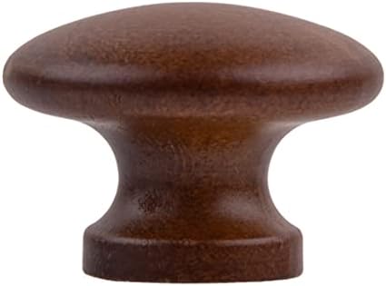 Noz da gaveta de madeira de nogueira | Diâmetro: 1 1/4 | Mança de madeira para porta de armário antigo, gaveta da cômoda, mesa