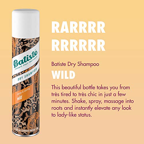 Batiste shampoo seco, fragrância selvagem, 6,73 fl. oz.