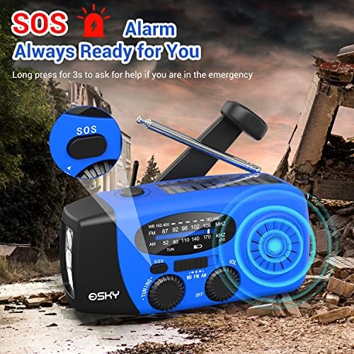 Esky Emergency Radio Blue & Green