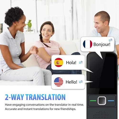 Dispositivo de tradutor de idioma erysin, dispositivo portátil de tradutor instantâneo, online 137 idiomas wifi/hotspot/offline 12 idiomas tradutor instantâneo de duas maneiras