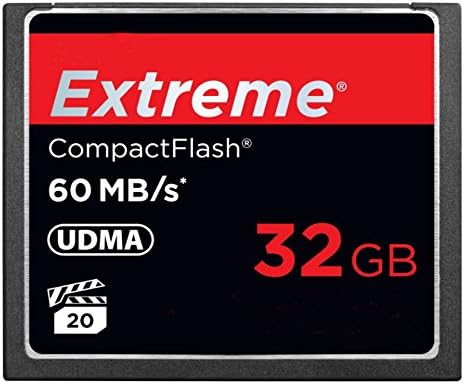 Extreme Pro 32 GB Compactflash Memory Card UDMA até 60 MB/s de velocidade, cartões de câmera