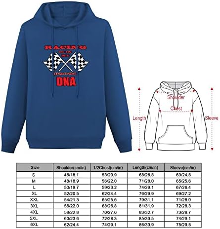 As corridas estão no meu pulôver masculino de DNA de manga longa com capuz esportivo suéter casual moletom