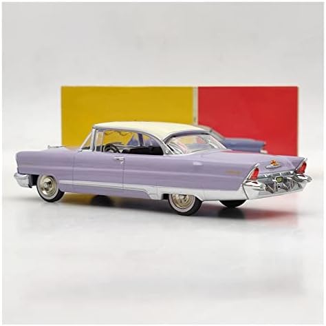 Modelos de escala estática clássica para Lincoln Premiere Coupe 1956 1:43 Modelos de carros de liga Limitada Toys de metal de metal Auto Coleção de automóveis roxo adulto presente non rc brinquedos