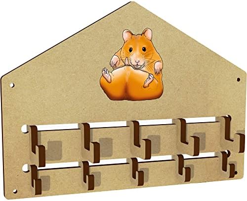 Azeeda 'hamster on Is Back' Ganches/rack montados na parede '