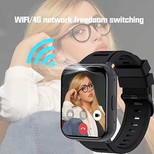Android 4G Cellular Smart Watch Phone Rastreador GPS SOS Button 5MP Câmera de 4 GB+64 GB de memória 4g Smart Watch 1080 mAh melhory