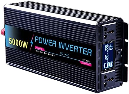 5000W Pico de potência do inversor DC 12V 24V 48V 60V para CA 220V Transformador de tensão Solar inversor de carro seno