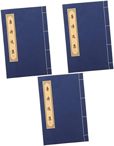 Favomoto 3pcs cópia Tópico Livro ligado Chinese Paper Caligrafia Prática Livro de Caligrafia