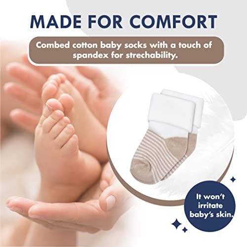 Choice da mãe Meias de bebê 0-6 meses | Meias infantis ricas em algodão | Meias recém -nascidas macias e confortáveis ​​|
