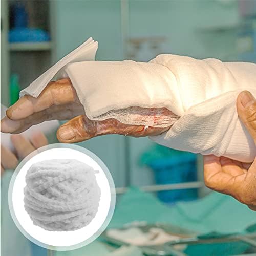 Mosco de 5 rolos de dedo elástico elástico e elástico bandagens bandas elasticas para ejercicio tornozelo suporta algodão branco