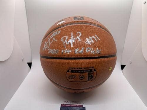 Aaron Nesmith Payton Pritchard assinou o basquete autografado Boston Celtics JSA - Basquete autografado