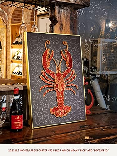 kit de arte adulta de arte de lagosta de lagosta DIY SPREZZY inclui todos os suprimentos de artesanato descompressão de arte diy
