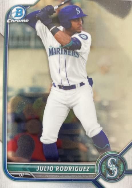 2022 Bowman Chrome Prospects - Julio Rodriguez - Seattle Mariners Baseball Rookie RC Card BCP -45