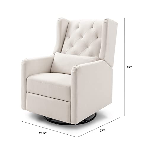 Everly Recliner e Glider Glider em tecido ecológico | Repelente de água e resistente a manchas