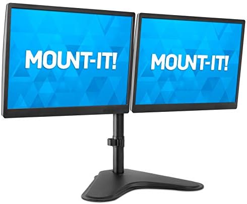 MONTAGEM! Suporte de monitor duplo | O suporte de mesa de monitor duplo se encaixa em dois x 21 22 23 24 27 28 30