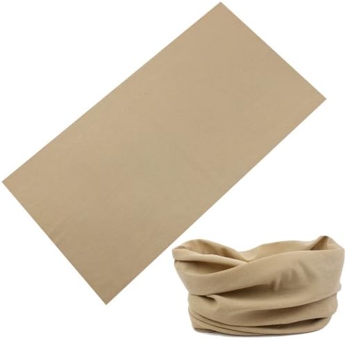 10pcs de lenço mágico de cor sólida, tubo de bandana sem costura, faixa de cabeça elástica alta com resistência a UV,