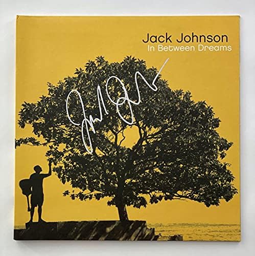 Jack Johnson assinou o álbum de autógrafos Vinyl Record - entre Dreams w/ James Spence JSA Autenticação - Brushfire FairyTales, continuamente, durma através da estática, até o mar, a partir daqui para agora, toda a luz acima