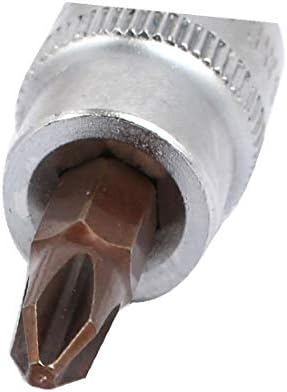 X-Dree Ph2 Phillips Head de 3/8 de polegada Cromo Cromo Adaptador de acionamento de acionamento de aço de vanádio 2pcs (Ph2 Phillips Head 3/8 de polegada em Acciaio Al Cromo Vanadio con