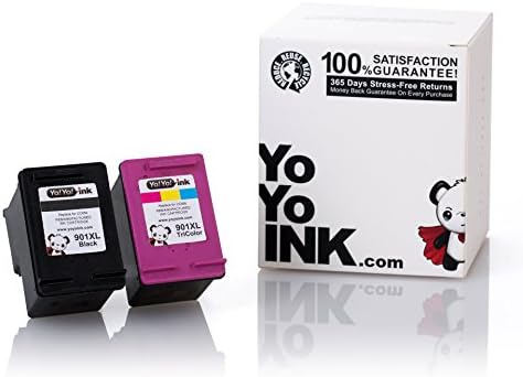 Yoyoink Remanufacured Ink Cartuction Substituição para HP 901XL 901 XL de alto rendimento para a impressora HP OfficeJet 4500 J4680 J4550 J4580