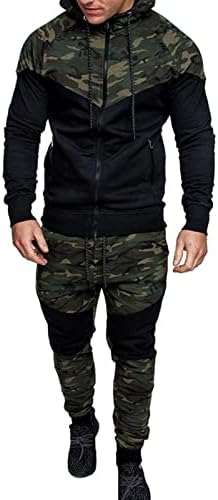 Maiyifu-gj masculino com capuz de camuflagem de zíper leve com zíper leve zíper de retalhos capuz de camuflagem com zíper com