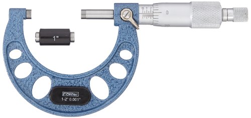 Fowler 52-253-102-1, micrômetro de polegada externa premium com faixa de medição de 1-2