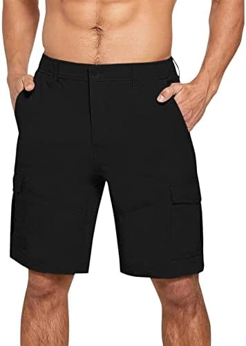 UBST Mens Cargo Chino Shorts Frente plana Frente ao ar livre Caminhadas casuais perna reta novo verão shorts elásticos