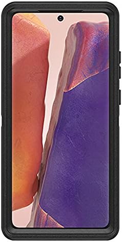 OtterBox Galaxy Note20 5G Defender Series Case - preto, robusto e durável, com proteção contra a porta, inclui kickstand de clipe de