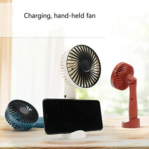 Brewix Handheld Mini Desk Fan Fan USB Charging Fan, Fã criativo para desktop de telefones celulares, ventilador de desktop para dormitório de estudante pequeno ventilador