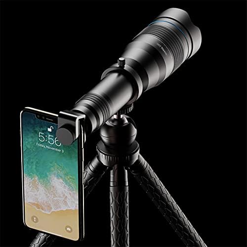 Jieseing HD 60x Zoom telefoto Lente Viagem Hunting Monocular Lens com tripé de selfie