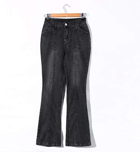 Jeans com cintura zíper calças de jeans Mulheres mais tamanhos Botão de alongamento Mulheres jeans de calça jeans de calça