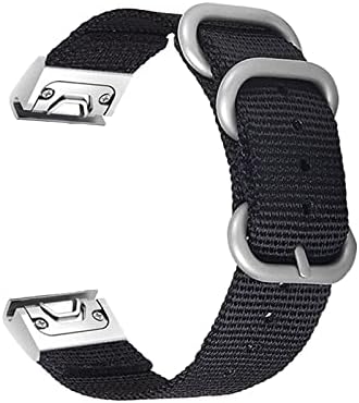 Yixiangting 22/26mm Nylon Quickfit Watch Band Strap compatível com Garmin compatível com Enduro/Compatível com Fenix ​​5 5x Plus/6 6x Pro/Compatível com a abordagem S62 Strap