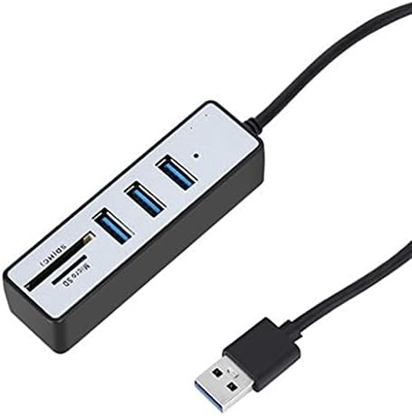 CuJux USB Hub 3.0 Multi USB 3.0 Hub USB Splitter de alta velocidade TF SD Card Reader tudo em um para acessórios para