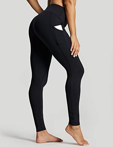 Leggings alinhados de lã zuty feminino Leggings térmicos de inverno com bolsos calças de ioga com cintura alta