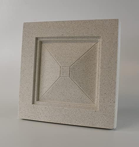 O Pineapple Grove projeta o ornamento de placa de ladrilhos 3D de alívio do BAS Sculpted BAS, pedra fundida sólida, design de Nailhead,