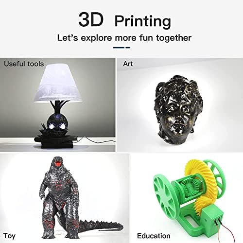 Filamento da impressora 3D PLA ENDER CREALIDADE, precisão dimensional +/- 0,03 mm, 1 kg de bobo, 1,75 mm, preto