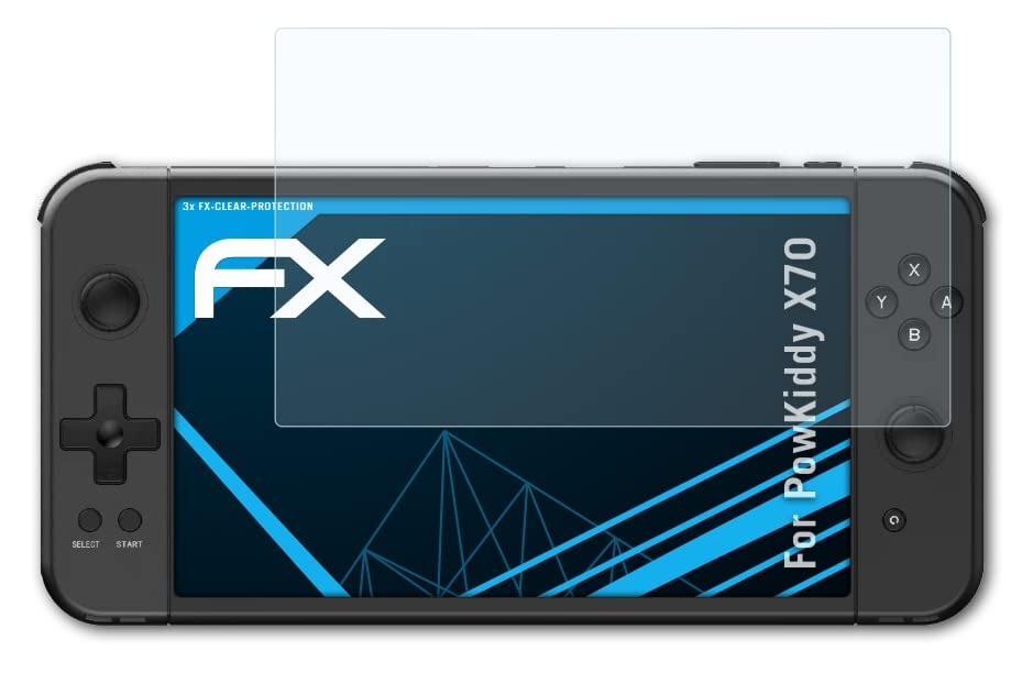 AtFolix Screen Protection Film Compatível com Powkiddy X70 Screen Protector, filme de proteção Ultra-Clear FX