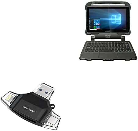 Boxwave Gadget Smart Compatível com DT Research DT311y - AllReader SD Card Reader, MicroSD Card Reader SD Compact USB para DT Research DT311y - Jet Black