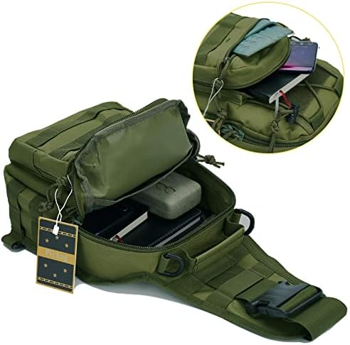 Bolsa tática Pickag EDC Backpack de peito Mochila Militar Sport Pack Pack Packing Cycling Daypack para homens Mulheres