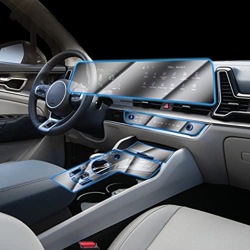 Console de Interior do Carro GZGZ Console Transparente TPU Filme Proteção, para Kia Sportage NQ5 2022-2023
