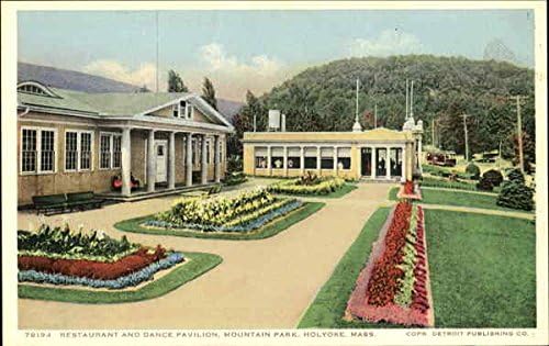 Pavilhão de restaurantes e de dança, Holyoke do Mountain Park, Massachusetts MA Original Antique Postcard