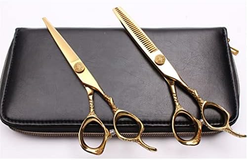 ZSEDP 6 polegadas de aço de aço barbeiro Profissional Scissors Scissors Tools Belas