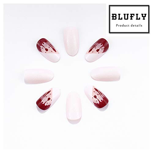 Blufly 24pcs Blood Blood Shimmer Press