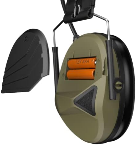 Defender Segurança Decitech E1 Proteção auditiva ativa eletrônica, tiro, alcance, caça, suffos táticos, 24 NNR classificados.