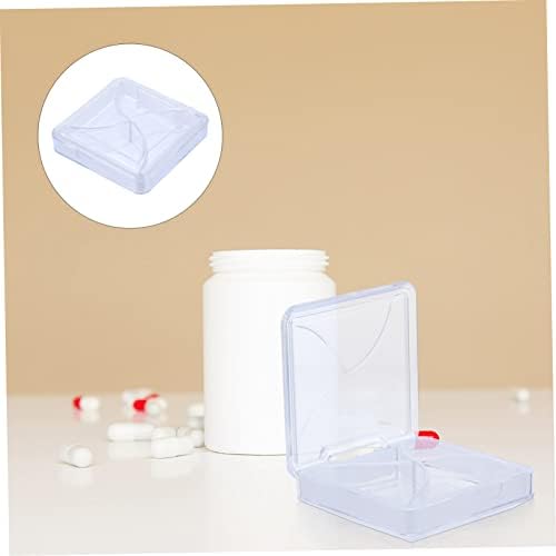 Caixa de comprimido de 1pc de 1pc Recipientes de brilho labial Tamanho Viagem Caixa de armazenamento portátil Mini